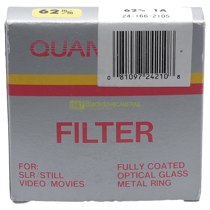 62mm. filtro Skylight 1A per obiettivi M62. Camera Sky light filter 1 A.
