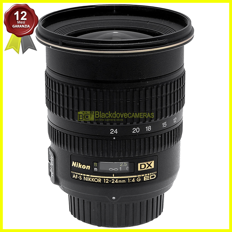 “Nikon AF-S Nikkor 12-24mm f4 G ED DX obiettivo zoom per fotocamere digitali APS”