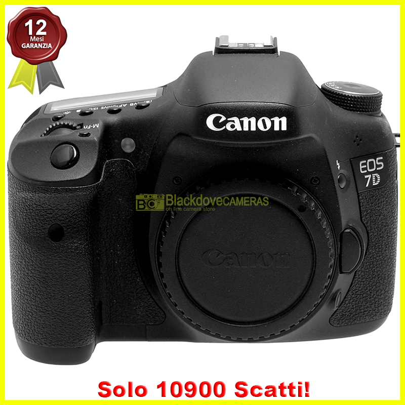 Canon EOS 7D Black body .Macchina fotografica reflex 18Mp Fotocamera