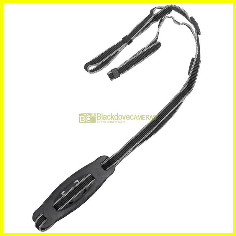 Tracolla nero/grigio originale Canon per fotocamere. Genuine camera strap.