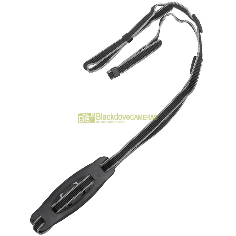 Tracolla nero/grigio originale Canon per fotocamere. Genuine camera strap.