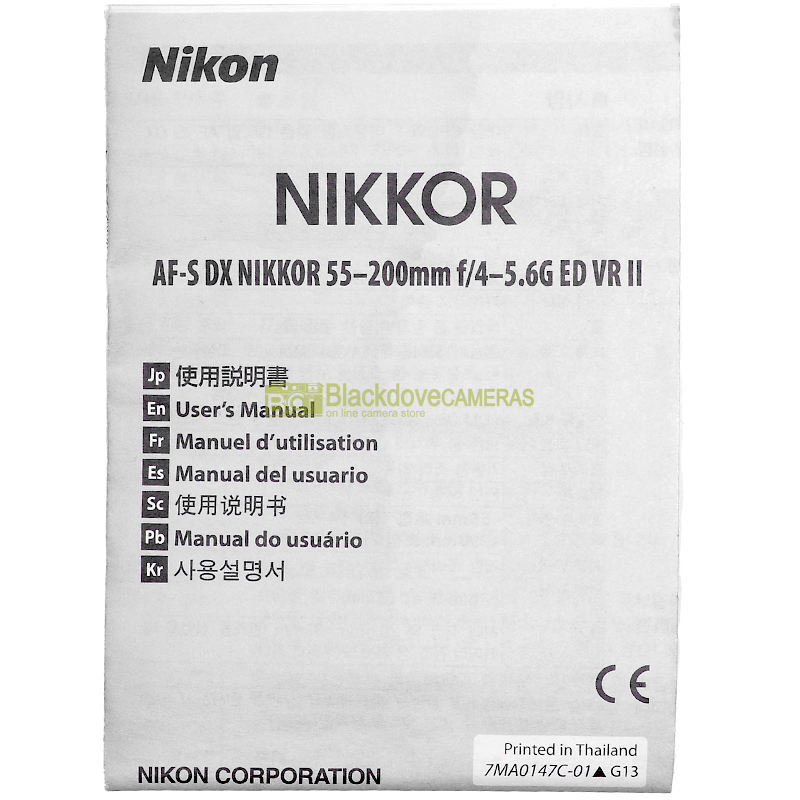 “Manuale obiettivo Nikon”