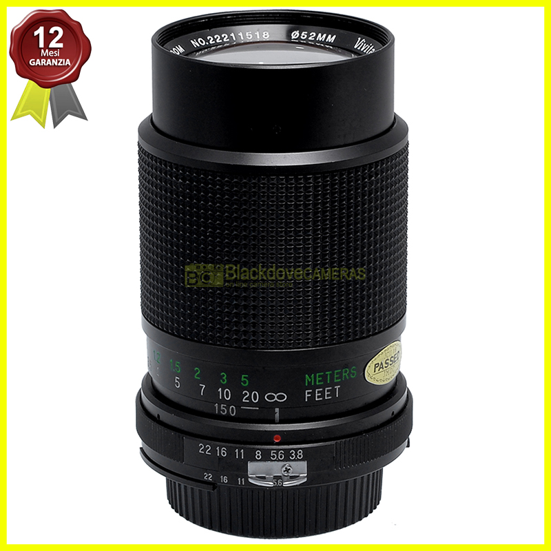 Vivitar MC 70/150mm f3,8 Macro focusing obiettivo zoom per fotocamere Nikon AI