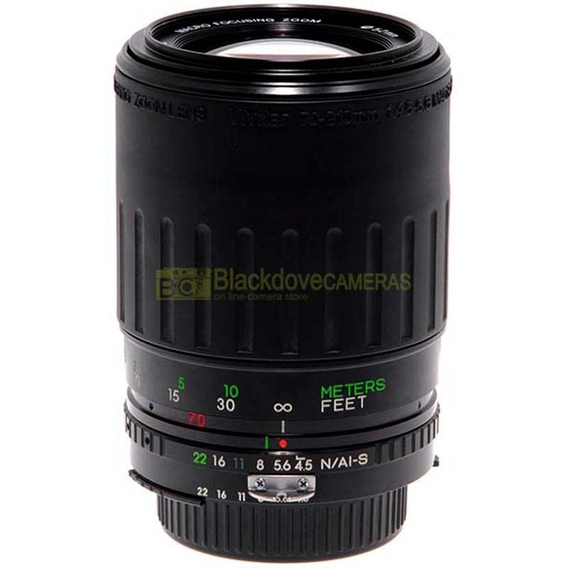 Vivitar 70/210mm. f4,5-5,6 MC Macro 1:4 obiettivo zoom per reflex Nikon AI-S