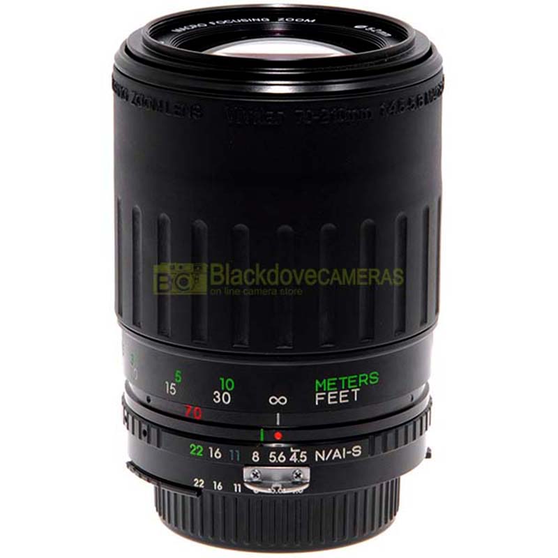 Vivitar 70/210mm. f4,5-5,6 MC Macro 1:4 obiettivo zoom per reflex Nikon AI-S