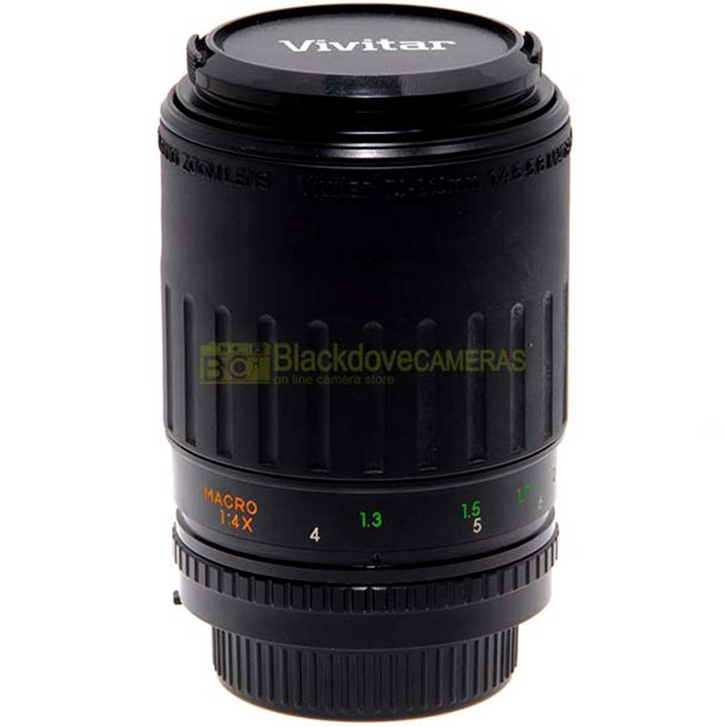 Vivitar 70/210mm. Objetivo zoom f4.5-5.6 MC Macro 1:4 para cámaras SLR Nikon AI-S