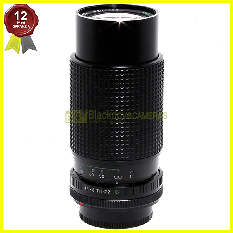 Tokina 80/200mm f4,5 Macro focus Zoom Macro obiettivo per fotocamere Canon FD-FL