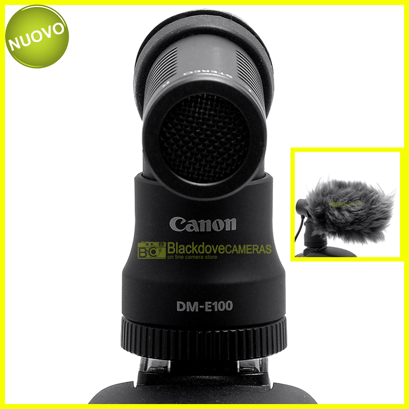 “Canon DM-E100 microfono Stereo per fotocamere. Alta qualità. Camera microphone.”