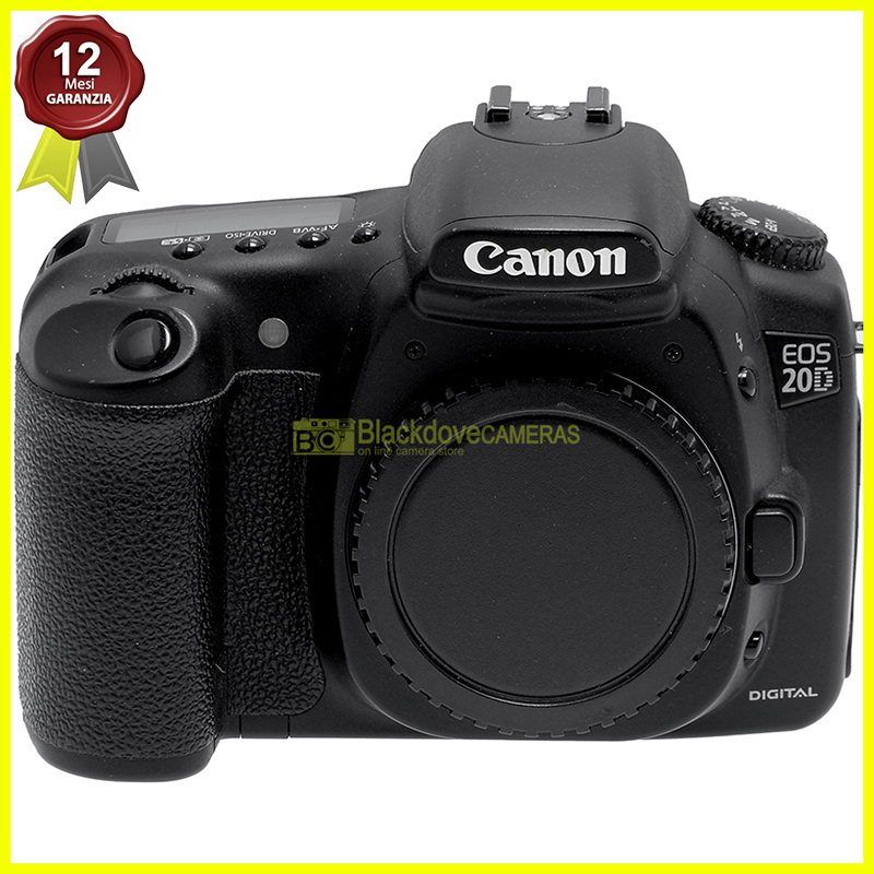 Canon EOS 20D Black body. Macchina fotografica reflex 8,2Mp Fotocamera digitale