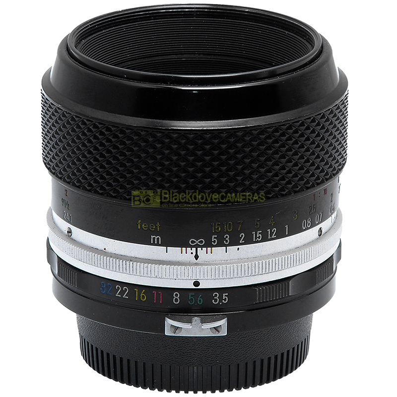 Nikon Micro Nikkor P Auto 55mm f/3,5 obiettivo F Close-up pre AI. Japan.