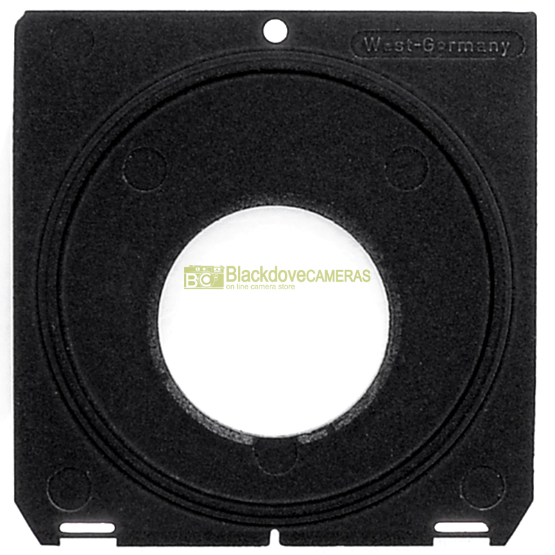 “Linhof piastra porta obiettivi per fotocamera Technika 96x99 Diam. foro 42mm.”