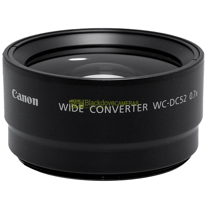 Canon WC-DC52 wide converter 0,7x 52mm. Aggiuntivo grandangolare per innesti M52