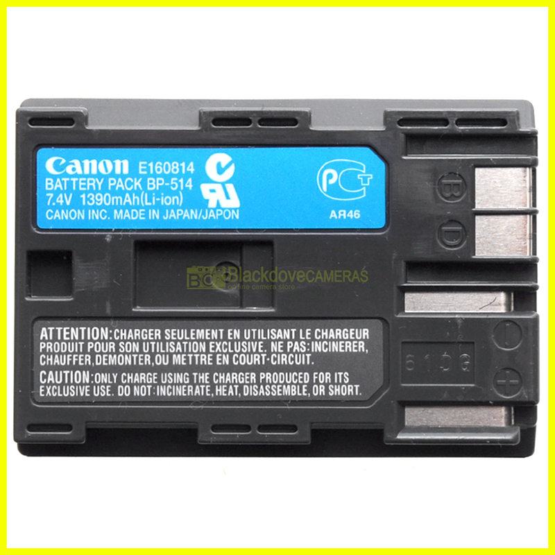 Canon BP-514 batteria 1390 MAh per EOS 5D 50D 40D 30D ecc... Originale! BP-511a