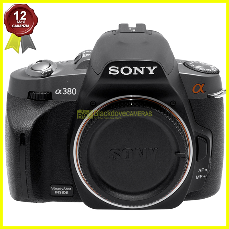 sony Alpha A-380 digital camera with sony A-Mount lens mount - Minolta AF