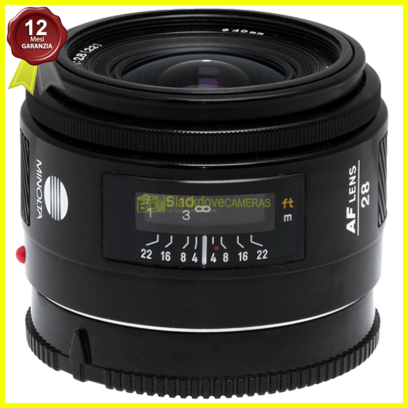 Minolta AF 28mm f2,8 Obiettivo grandangolare per fotocamere reflex A-Mount Sony 