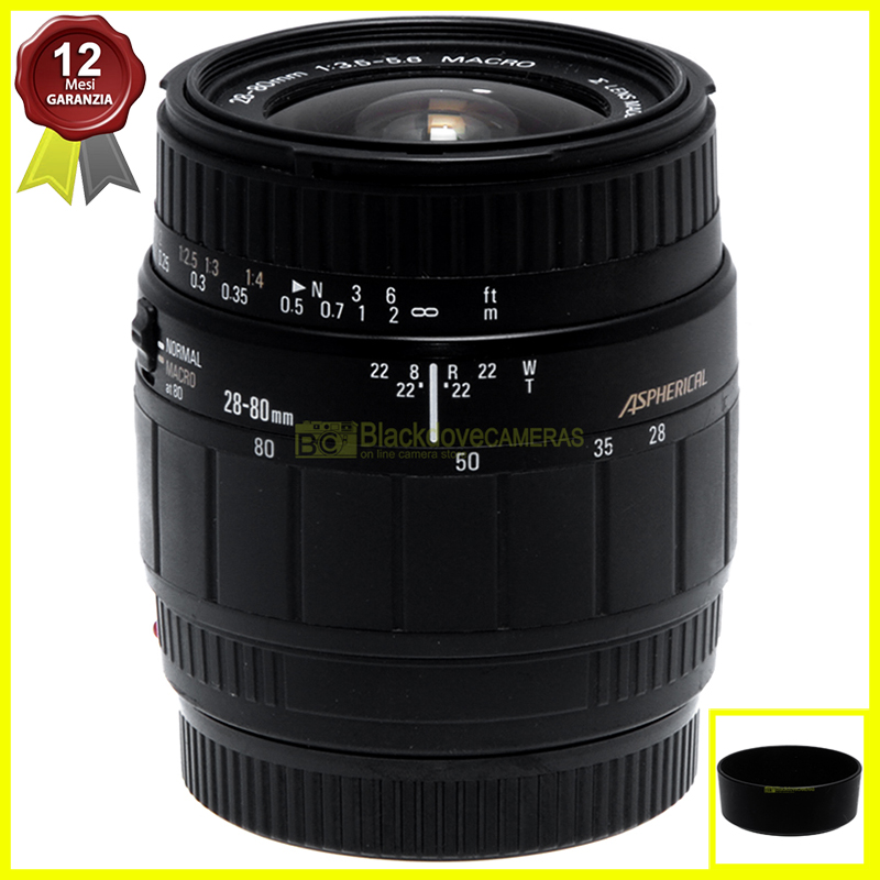 Sigma 28/80mm f 3,5-5,6 autofocus per fotocamere Sony A-mount e Minolta AF