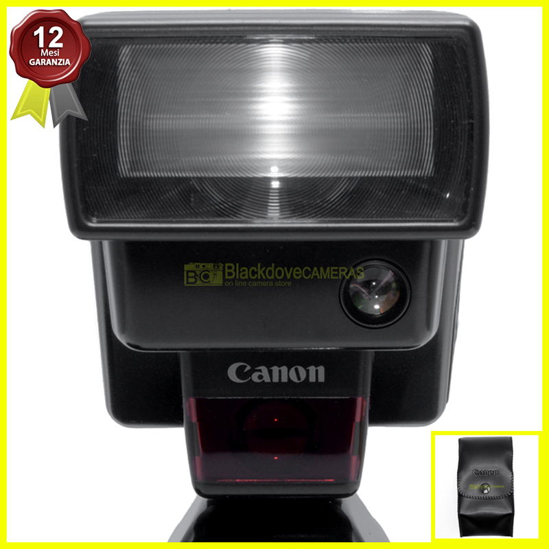 Flash Canon Speedlite 300EZ TTL per fotocamere a pellicola. Manuale su digitali
