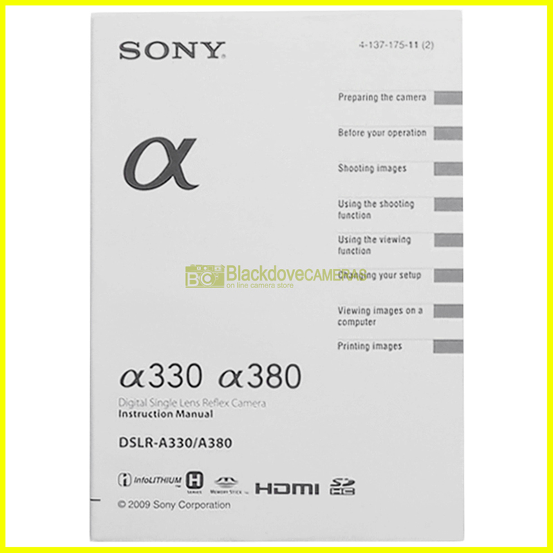 “Manuale fotocamera Sony”