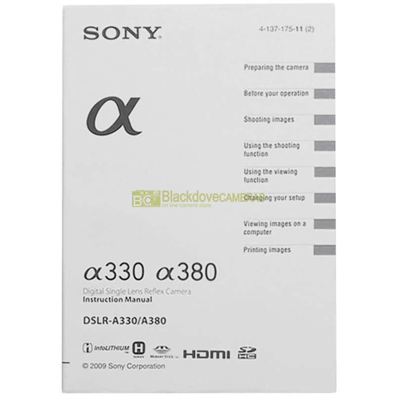 “Manuale fotocamera Sony”