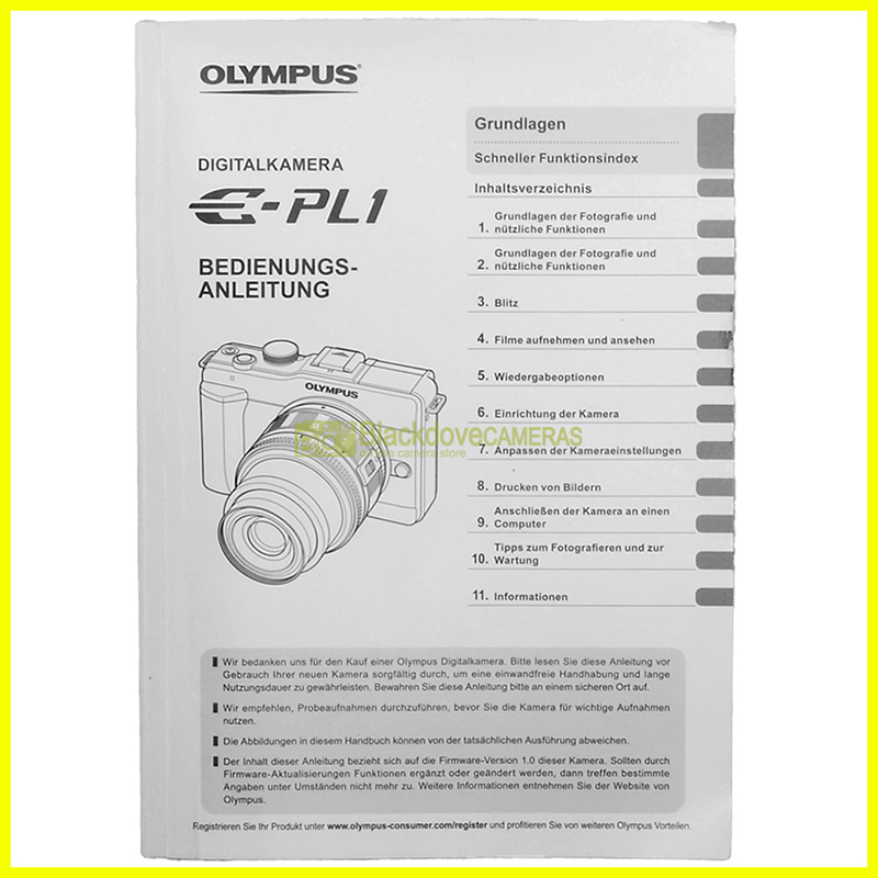 “Olympus Bedienungs-anleitung”