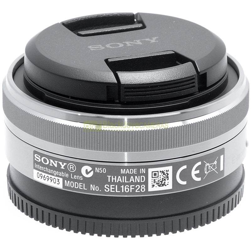 Sony E 16mm f2,8 Silver obiettivograndangolare per fotocamere Sony E-Mount APS-C