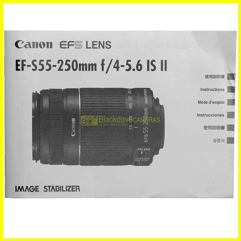 “Manuale obiettivo Canon”