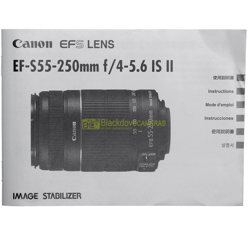 “Manuale obiettivo Canon”