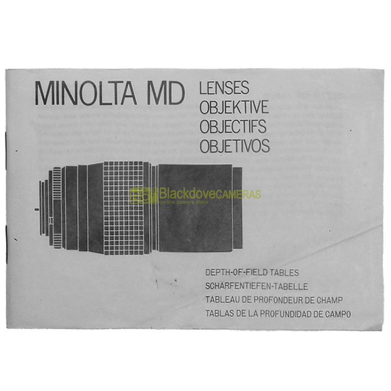 “Manuale obiettivo Minolta”