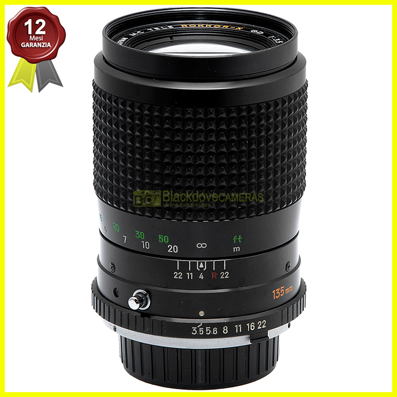 Minolta MC Rokkor-X 135mm f3,5 Tele Obiettivo per fotocamere reflex a pellicola