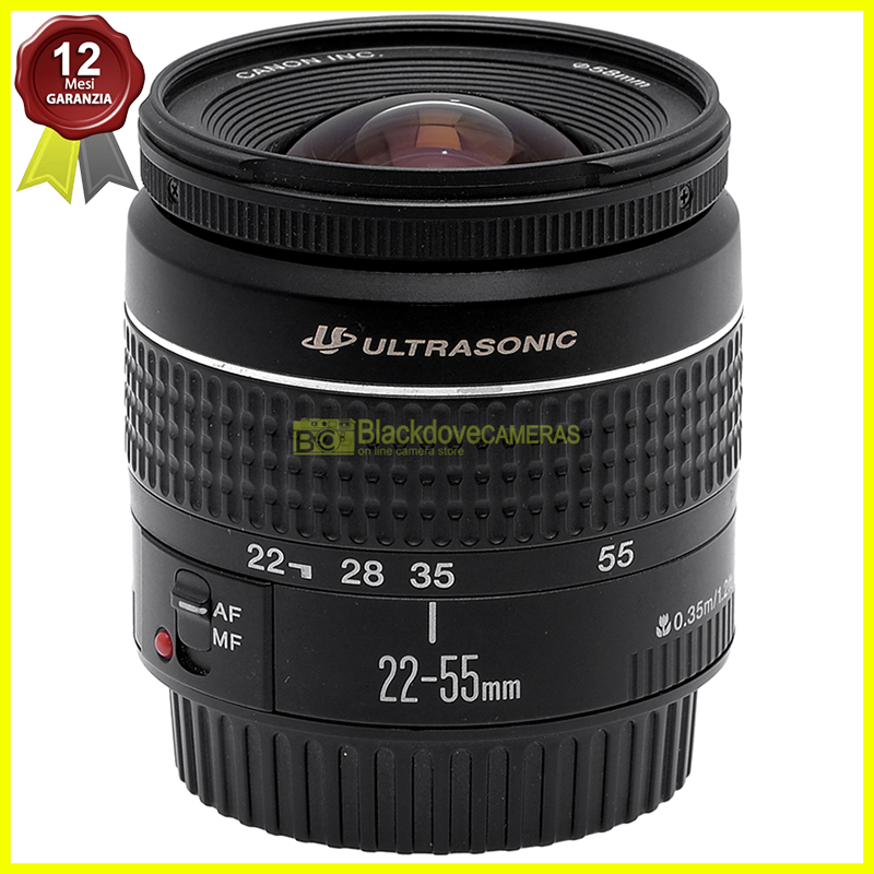Canon EF 22/55mm f4-4,5 USM Black. Obiettivo FX Full Frame per fotocamere EOS.