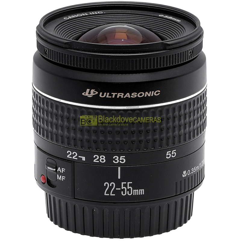 Canon EF 22/55mm f4-4,5 USM Black. Obiettivo FX Full Frame per fotocamere EOS.