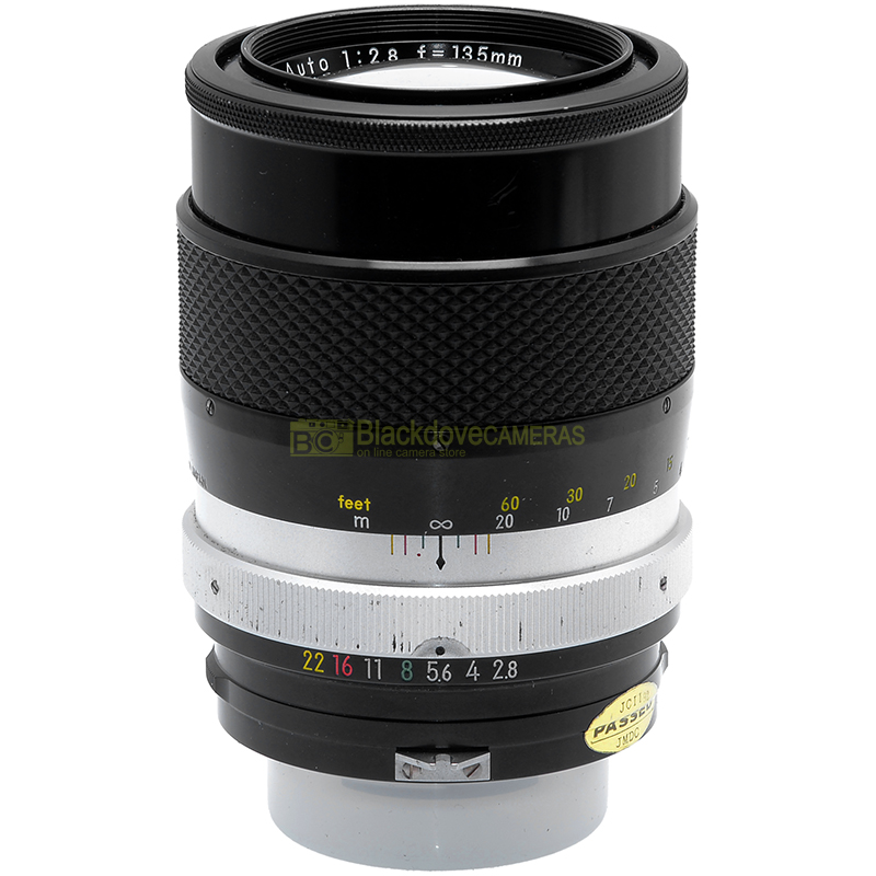 Nikon Nippon Kogaku Nikkor Japan Q Auto 135mm. f2,8 Tele obiettivo F, pre AI