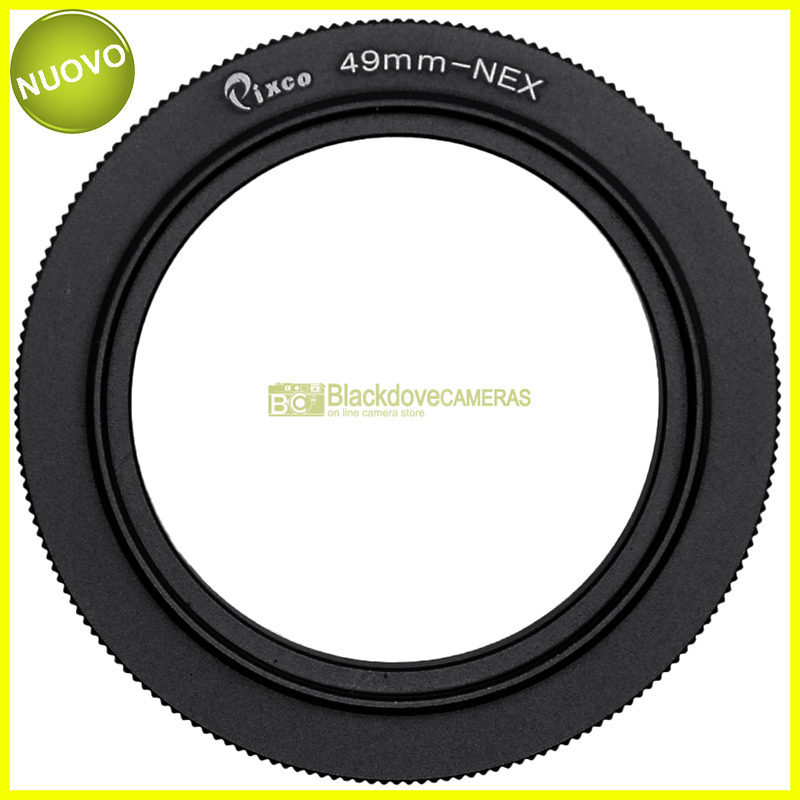 Anello di inversione 49mm per riprese macro su fotocamere Sony E-mount - NEX