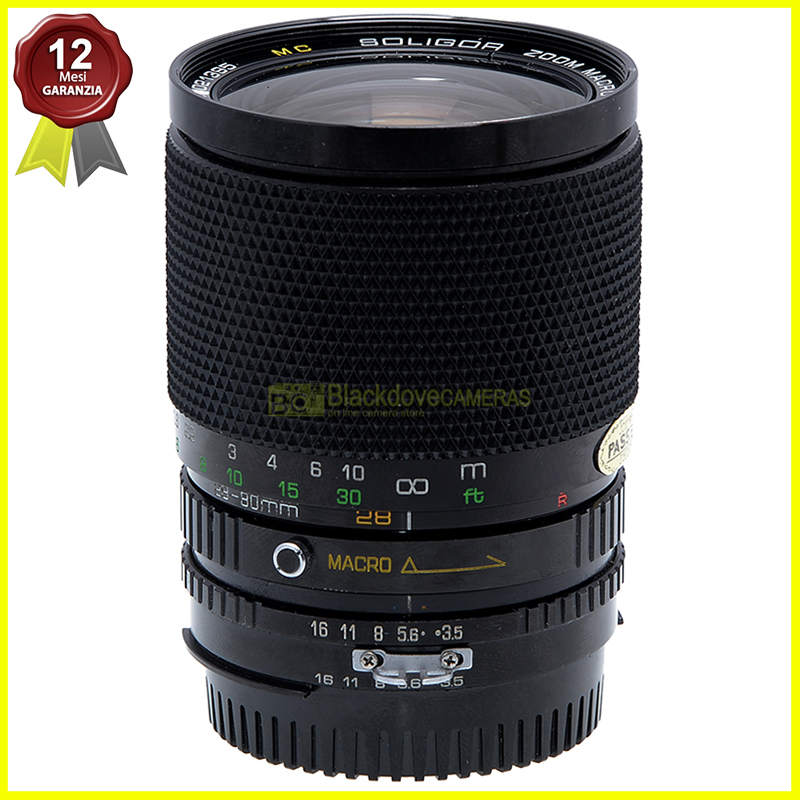 Soligor 28/80mm. f3,5-4,5 Macro 1:4 Obiettivo per fotocamere a pellicola Nikon