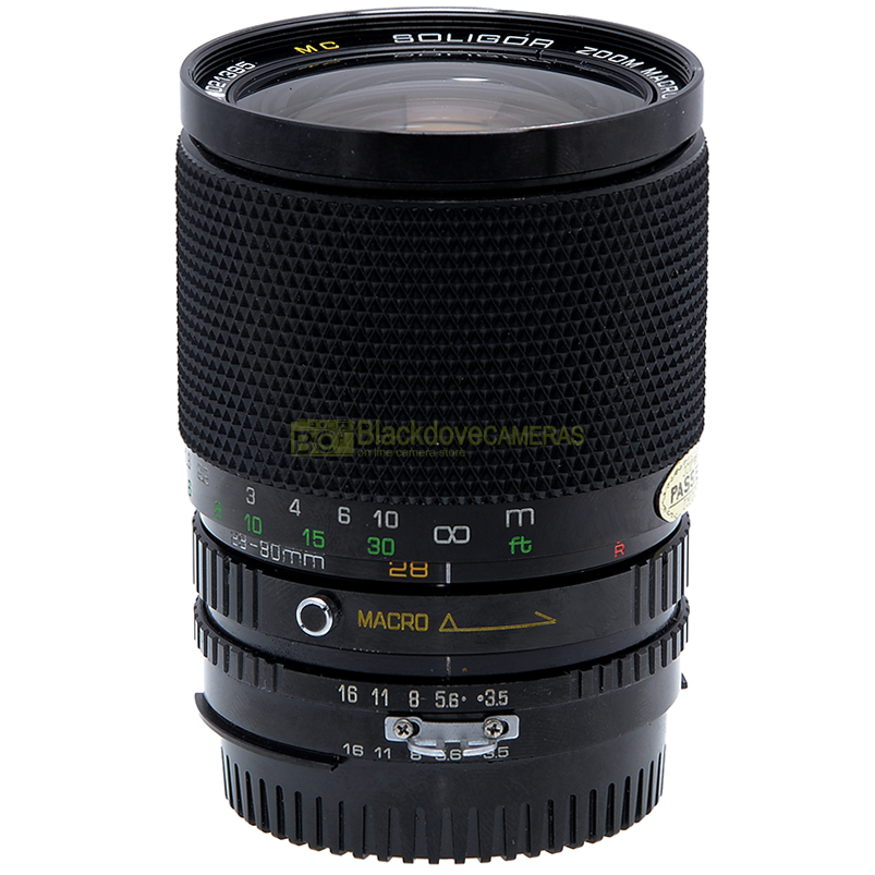 Soligor 28/80mm. f3,5-4,5 Macro 1:4 Obiettivo per fotocamere a pellicola Nikon