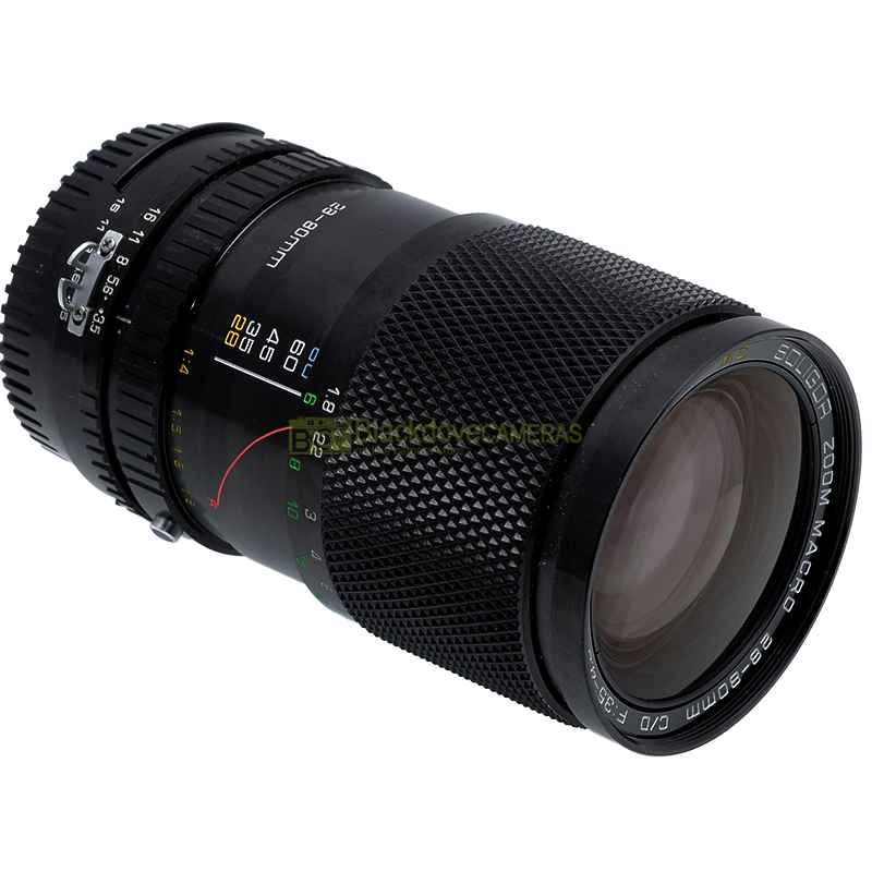 Soligor 28/80mm. f3,5-4,5 Macro 1:4 Obiettivo per fotocamere a pellicola Nikon