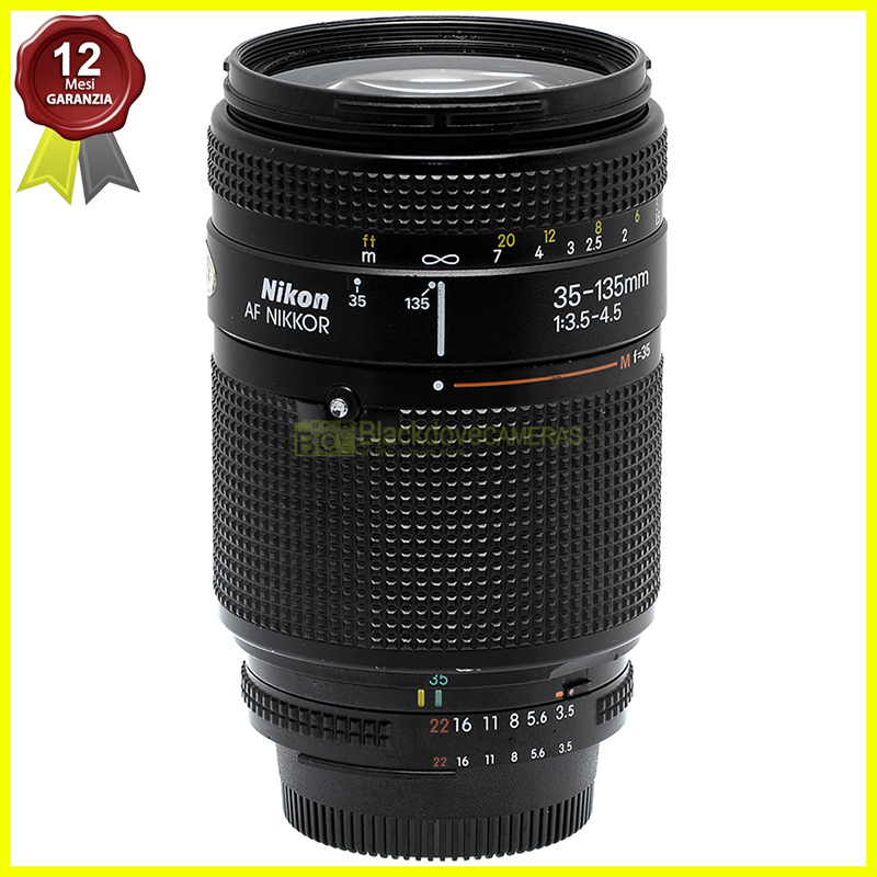 Nikon AF Nikkor 35/135mm f3,5-4,5 Macro Zoom Full Frame per fotocamere reflex