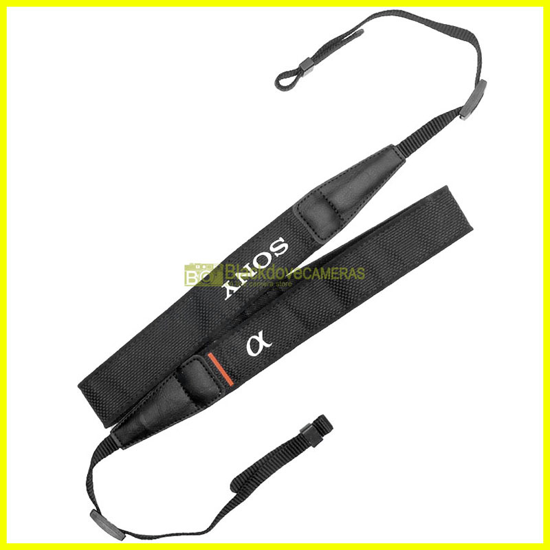 Tracolla originale per fotocamere mirrorless Sony Alpha. Genuine camera strap.