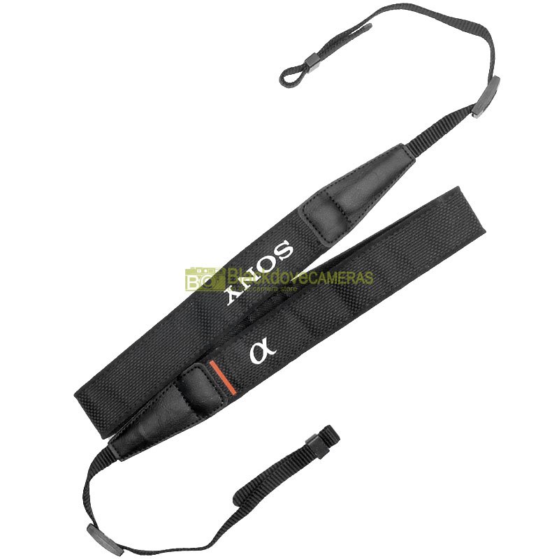 Tracolla originale per fotocamere mirrorless Sony Alpha. Genuine camera strap.