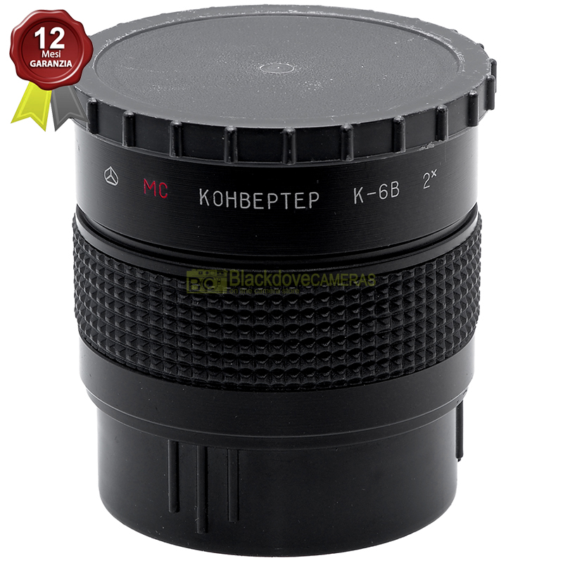 MC Konverter 2x K6B per fotocamere medio formato Kiev 88 6x6 con custodia