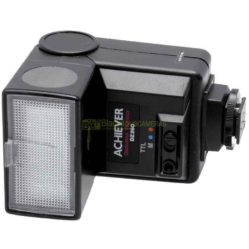 Flash Achiever DZ260 per fotocamere analogiche Nikon. TTL-Automatico-manuale