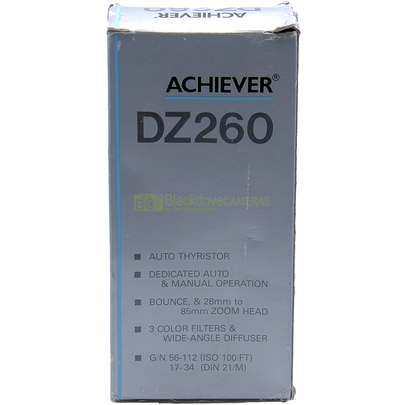 Flash Achiever DZ260 per fotocamere analogiche Nikon. TTL-Automatico-manuale