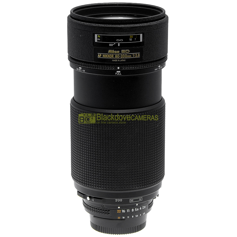 Nikon AF Nikkor 80/200mm f2,8 Black. Obiettivo zoom per fotocamere reflex.