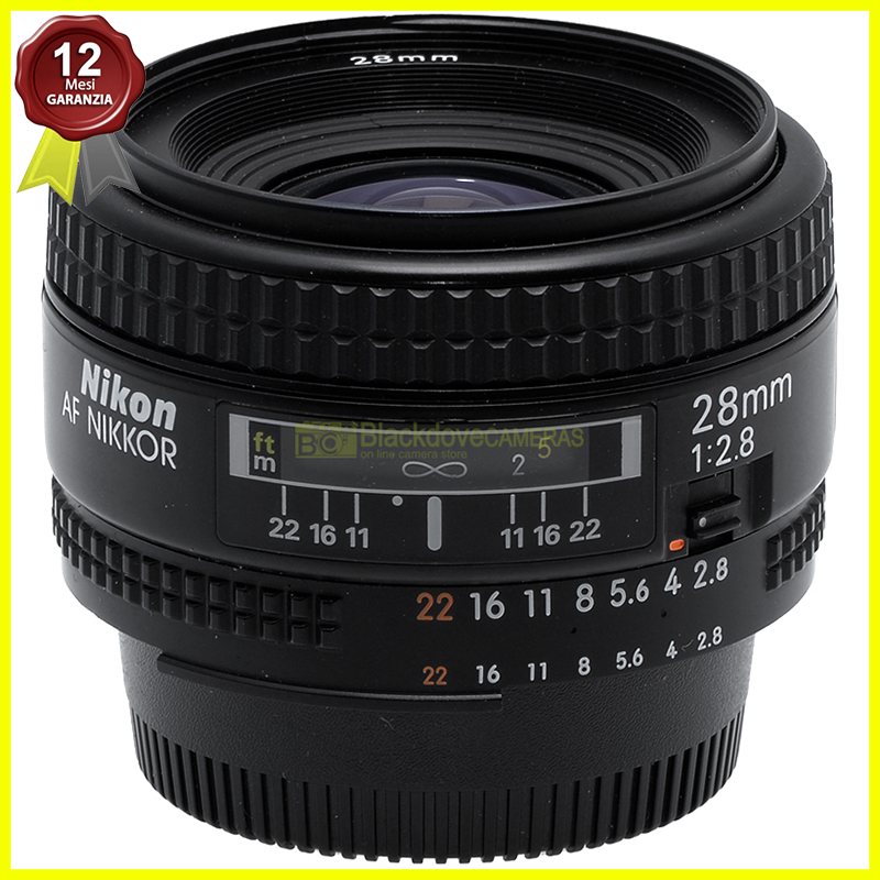 Nikon AF Nikkor 28mm f2,8 Obiettivo per fotocamere digitali e a pellicola.