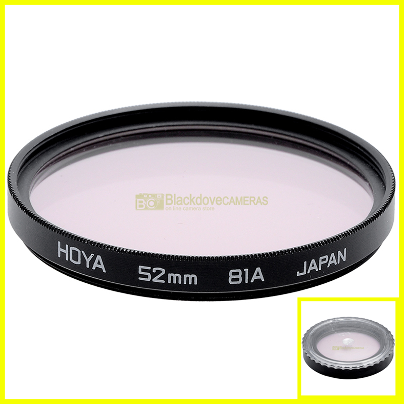 46mm. Filtro colorato Ambra Hoya 81A innesto a vite M46 Conversion lens filter