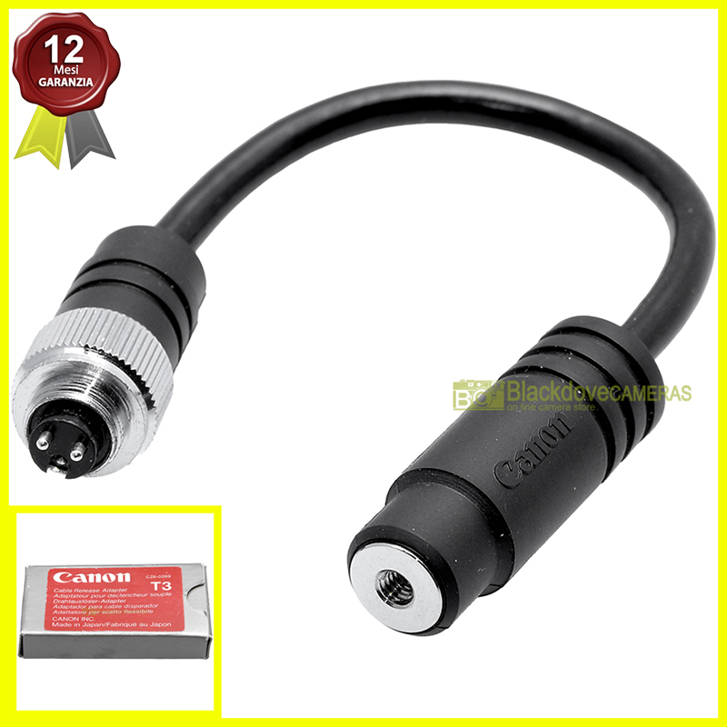 “Canon T3 Cable Release Adapter adattatore per scatto flessibile per reflex EOS”