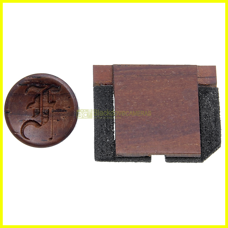 “Olympus Pen-F Decoration Kit wood Button and hot shoe cover Pulsante/coprislitta”