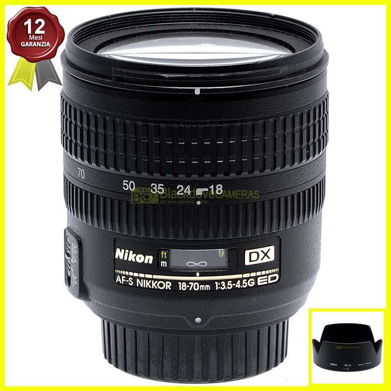 Nikon AF-S Nikkor 18/70mm. f3,5-4,5 G ED obiettivo per fotocamere digitali APS.