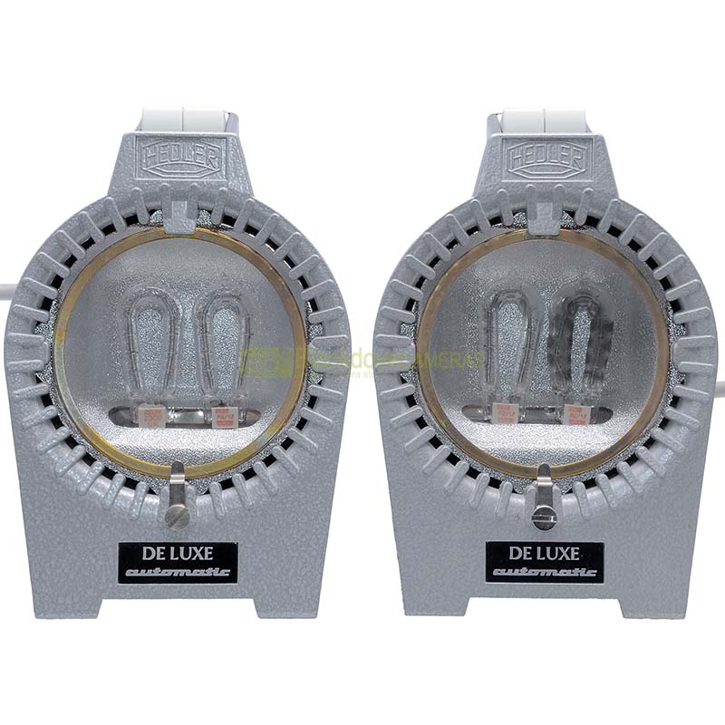 “Coppia lampade 2000W Hedle Deluxe 2000. N° 2 torce con 2 lampade 1000W cadauna.”