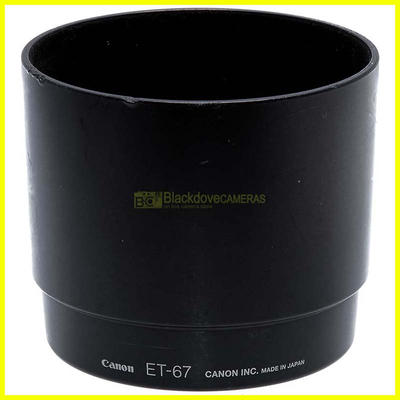 “Paraluce originale Canon ET-67 per obiettivo EF 100mm. f2,8 Macro USM.”=